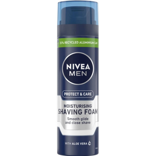 Піна для гоління NIVEA MEN Захист та догляд, зволожувальна, 200 мл